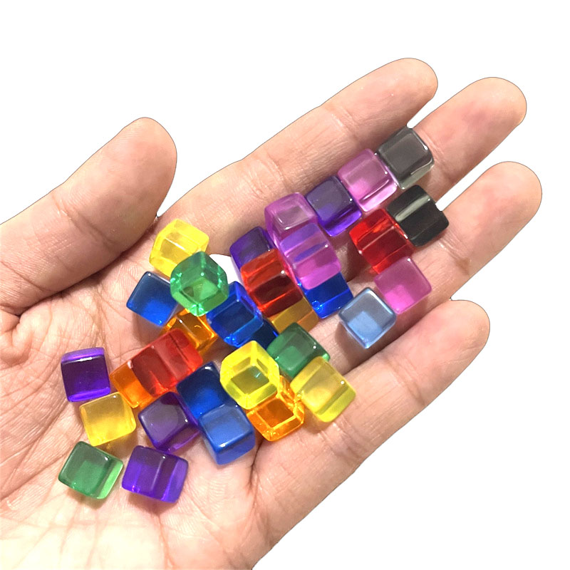 Board Game Impostor - 100 teile/satz 8mm Klar Würfel Würfel