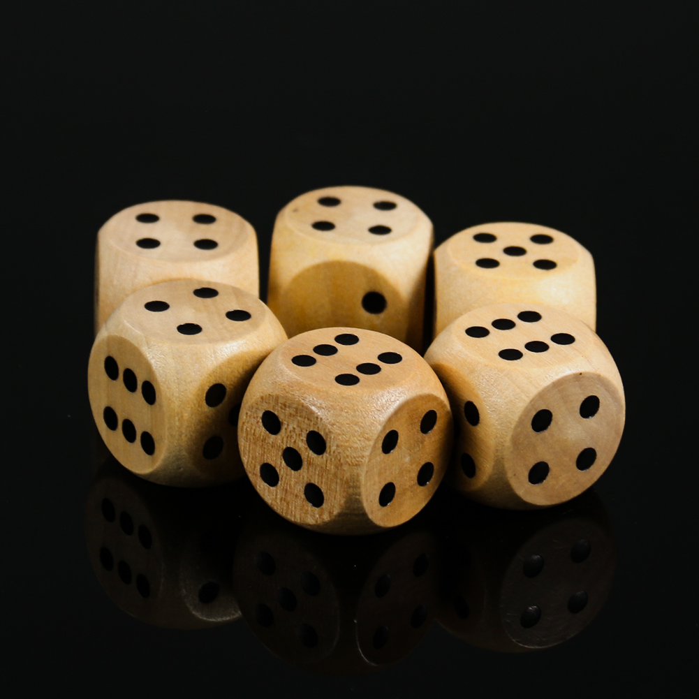 Dice Tower Wooden - 5pcs 20mm Holz würfel Punkt d6