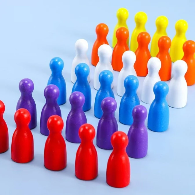 100 Stück bunte Holz-Schachmar – Board Game Impostor Bewertung und Preis