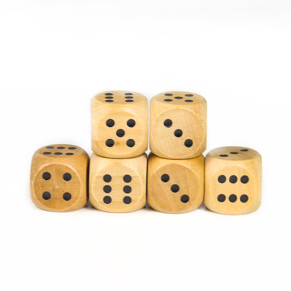 5pcs 20mm Holz würfel Punkt d6 – Dice Tower Wooden Bewertung und Preis