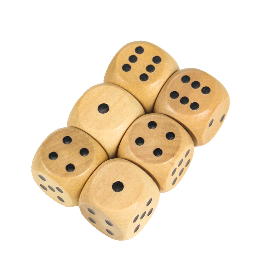 5pcs 20mm Holz würfel Punkt d6 – Dice Tower Wooden Bewertung und Preis