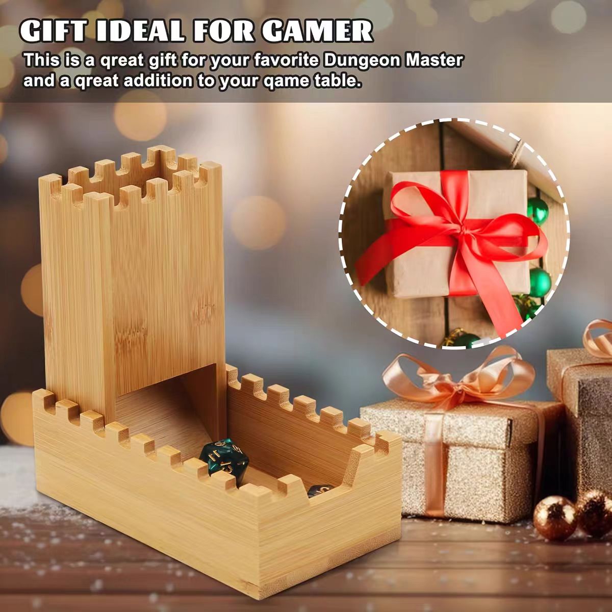 Faltbarer Würfelturm aus Holz, – Dice Tower Wooden Bewertung und Preis