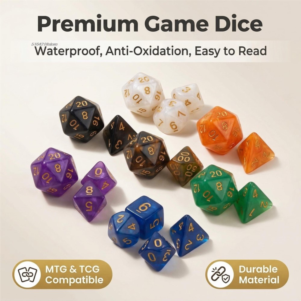 7-teiliges Set Würfel für Bret – Board Game Impostor Bewertung und Preis
